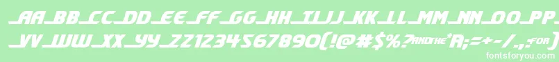 shiningheraldsemital Font – White Fonts on Green Background