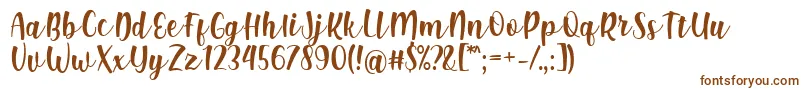 Шрифт Shink Font by Rifki 7NTypes – коричневые шрифты на белом фоне