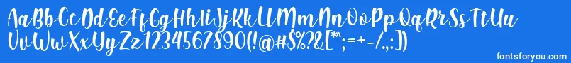 フォントShink Font by Rifki 7NTypes – 青い背景に白い文字