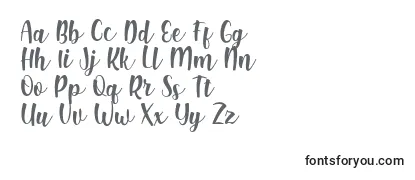 Shink Font by Rifki 7NTypes -fontin tarkastelu