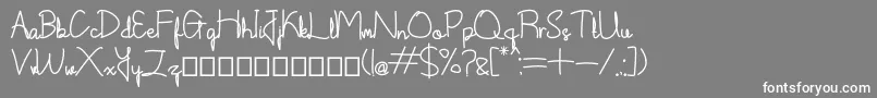 Shintelline Demo Font – White Fonts on Gray Background