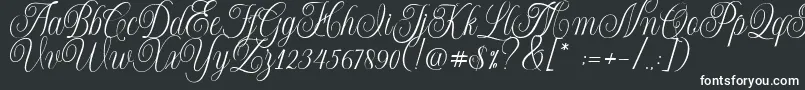 Shintosa Font – White Fonts on Black Background