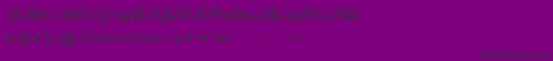 Shintyan Font – Black Fonts on Purple Background