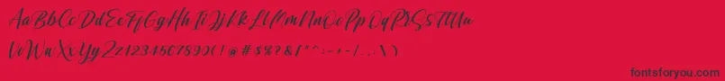 Shintyan Font – Black Fonts on Red Background