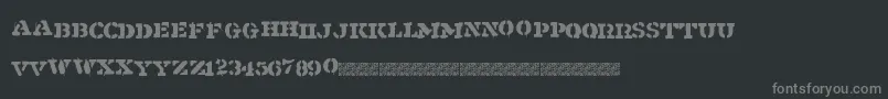 Shipment Font – Gray Fonts on Black Background
