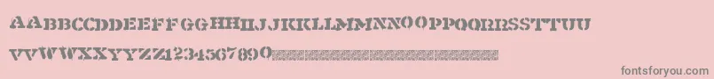 Shipment Font – Gray Fonts on Pink Background