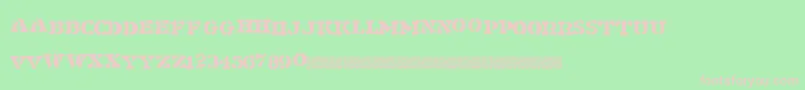 Shipment Font – Pink Fonts on Green Background