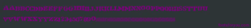 Shipment Font – Purple Fonts on Black Background