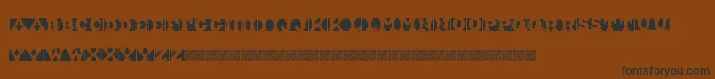 ShipmentInverted Font – Black Fonts on Brown Background