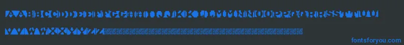 ShipmentInverted Font – Blue Fonts on Black Background