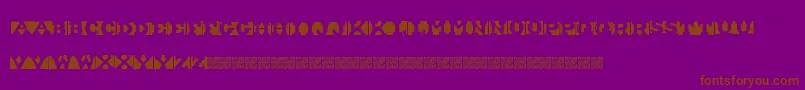 ShipmentInverted Font – Brown Fonts on Purple Background