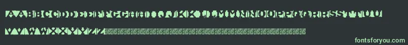 ShipmentInverted Font – Green Fonts on Black Background
