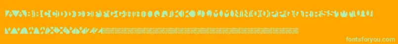 ShipmentInverted Font – Green Fonts on Orange Background