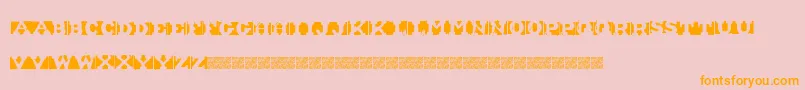 ShipmentInverted Font – Orange Fonts on Pink Background