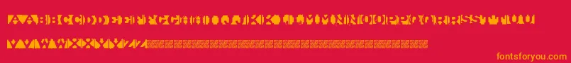ShipmentInverted Font – Orange Fonts on Red Background