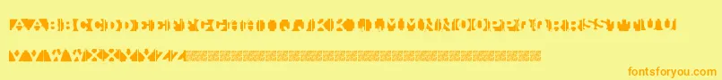 ShipmentInverted Font – Orange Fonts on Yellow Background