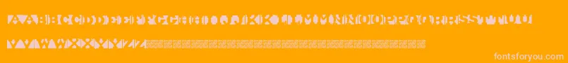 ShipmentInverted Font – Pink Fonts on Orange Background