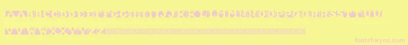 ShipmentInverted Font – Pink Fonts on Yellow Background