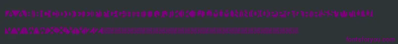 ShipmentInverted Font – Purple Fonts on Black Background