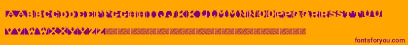 ShipmentInverted Font – Purple Fonts on Orange Background
