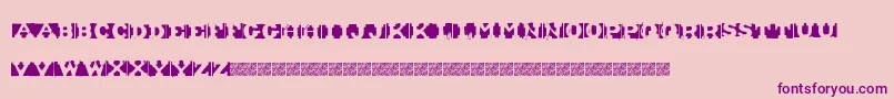 ShipmentInverted Font – Purple Fonts on Pink Background