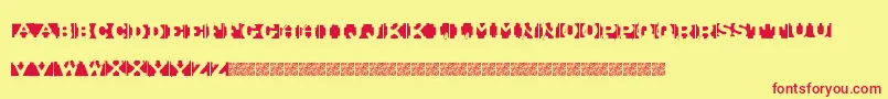 ShipmentInverted Font – Red Fonts on Yellow Background