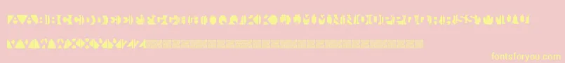 ShipmentInverted Font – Yellow Fonts on Pink Background