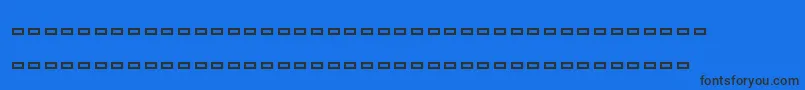 Ships Font – Black Fonts on Blue Background
