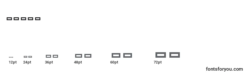 Размеры шрифта Ships (140747)