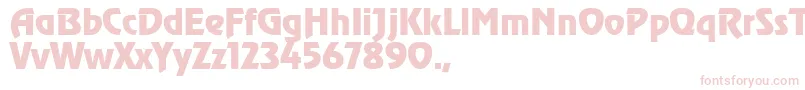 TqfReveal Font – Pink Fonts on White Background