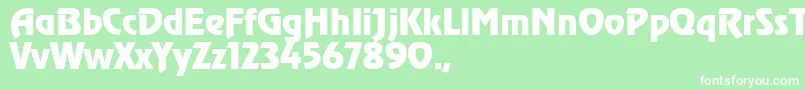 TqfReveal Font – White Fonts on Green Background