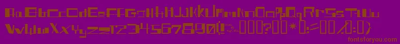 SHITFONT Font – Brown Fonts on Purple Background