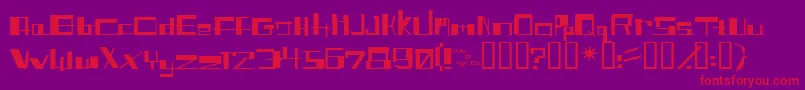 Weitere Informationen zur SHITFONT-Schriftart SHITFONT-Schriftart – Rote Schriften auf violettem Hintergrund