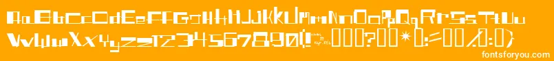 フォントSHITFONT – オレンジの背景に白い文字