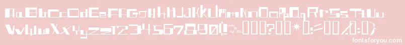 SHITFONT Font – White Fonts on Pink Background