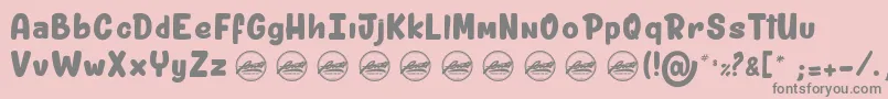 ShitzuPorko light PersonalUseOnly Font – Gray Fonts on Pink Background