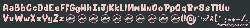 ShitzuPorko light PersonalUseOnly Font – Pink Fonts on Black Background
