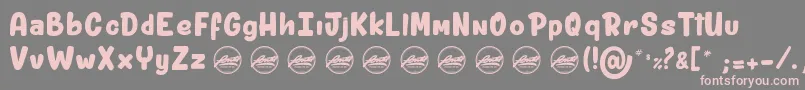 ShitzuPorko light PersonalUseOnly Font – Pink Fonts on Gray Background