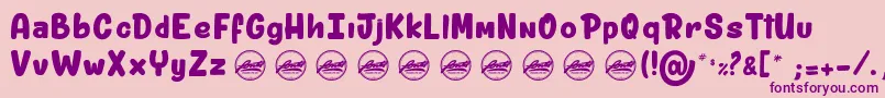 ShitzuPorko light PersonalUseOnly Font – Purple Fonts on Pink Background