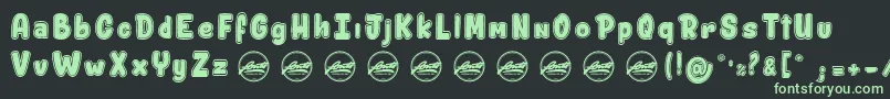 ShitzuPorko PersonalUseOnly Font – Green Fonts on Black Background