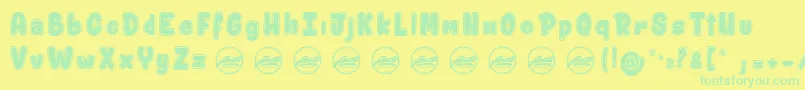 More about ShitzuPorko PersonalUseOnly Font ShitzuPorko PersonalUseOnly Font – Green Fonts on Yellow Background