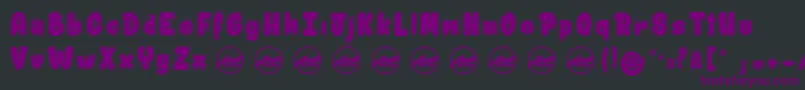ShitzuPorko PersonalUseOnly-Schriftart – Violette Schriften auf schwarzem Hintergrund