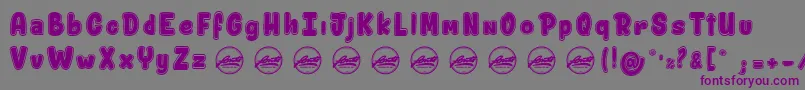 ShitzuPorko PersonalUseOnly Font – Purple Fonts on Gray Background