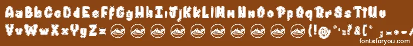 ShitzuPorko PersonalUseOnly Font – White Fonts on Brown Background