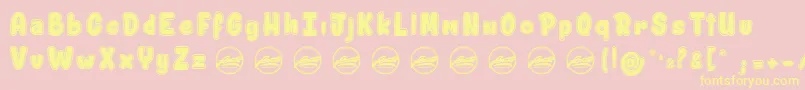 ShitzuPorko PersonalUseOnly Font – Yellow Fonts on Pink Background