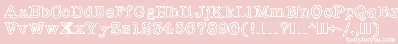 Shiverforyou Font – White Fonts on Pink Background