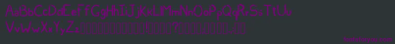 Шрифт Shivers Regular  – фиолетовые шрифты на чёрном фоне