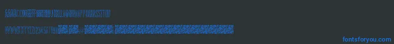 ShockColours Font – Blue Fonts on Black Background