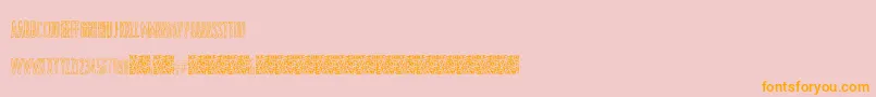 ShockColours Font – Orange Fonts on Pink Background