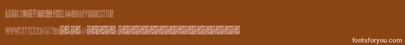 ShockColours Font – Pink Fonts on Brown Background